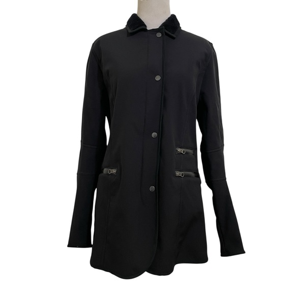 66 North Eldborg Black Jacket Women's Large Iceland Fleece Lined Winter Coat - Picture 2 of 10